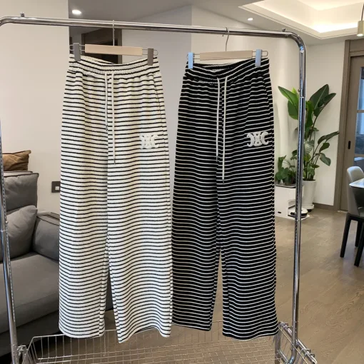 Luxus Celine Sweatshirts Weiß Fleece Gestreift Stil