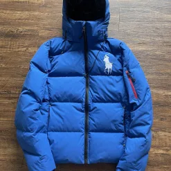 Premium Ralph Lauren Daunenjacken im weißen Logo-Stil