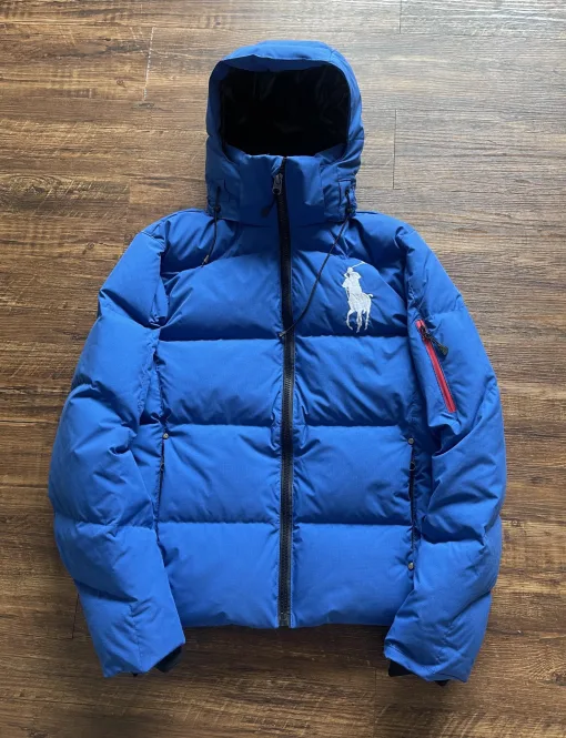 Premium Ralph Lauren Daunenjacken im weißen Logo-Stil
