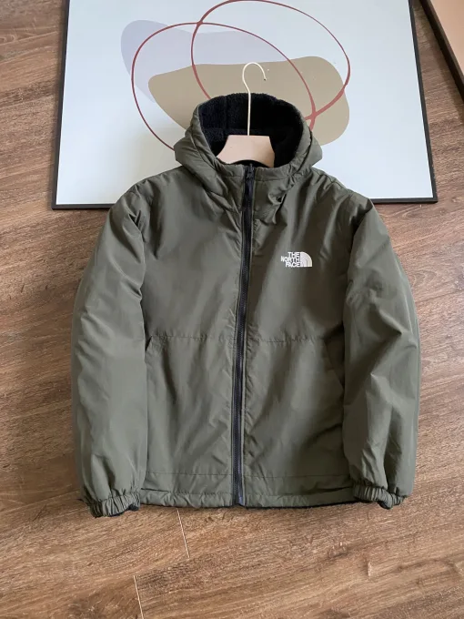 Premium The North Face Mantel Schwarz Bestickt Luxus