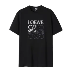 Bestseller Loewe Kurzarm Baumwolle Klassisch Luxus