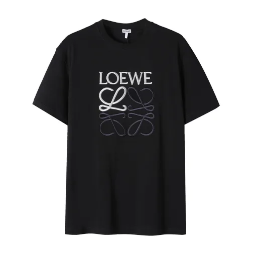 Bestseller Loewe Kurzarm Baumwolle Klassisch Luxus