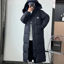 Hochwertige Adidas Daunenjacken Weiß Fleece Luxus