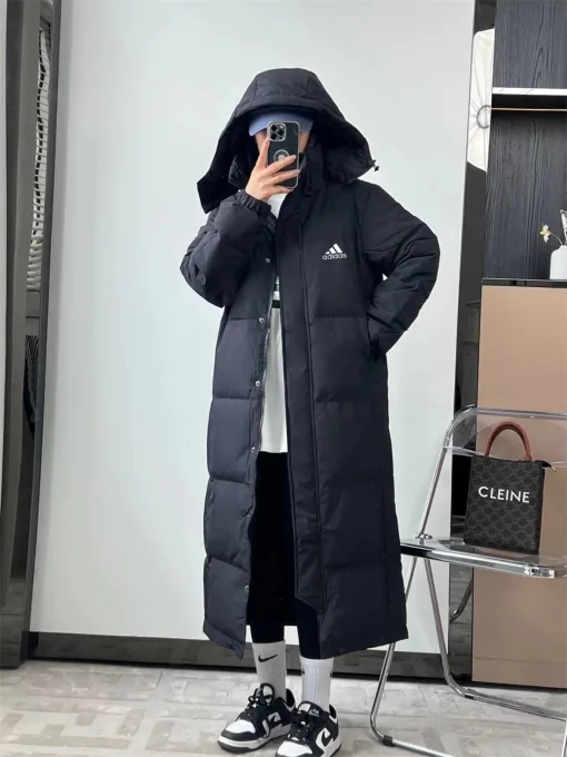 Hochwertige Adidas Daunenjacken Weiß Fleece Luxus