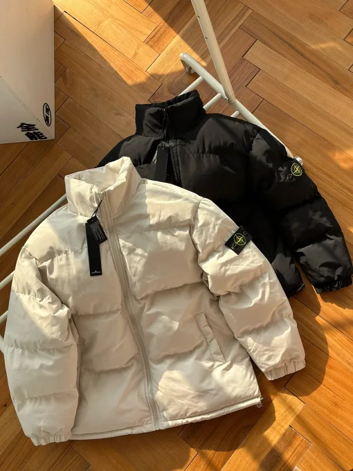 Luxus-Baumwollkleidung von Stone Island in Weiß im klassischen Stil
