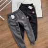 Premium Qualität Canada Goose Jogginghose Schwarz Baumwolle Casual Luxus