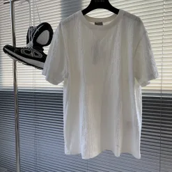 Hochwertige Dior Kurzarm-Baumwolle im klassischen Stil