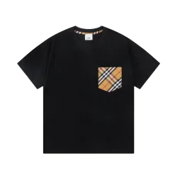 Bestseller Burberry Kurzarm Weiß Kariert Luxus