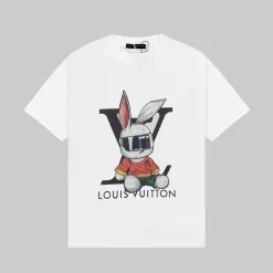 Bestseller Louis Vuitton Kurzarm Weiß Klassischer Stil