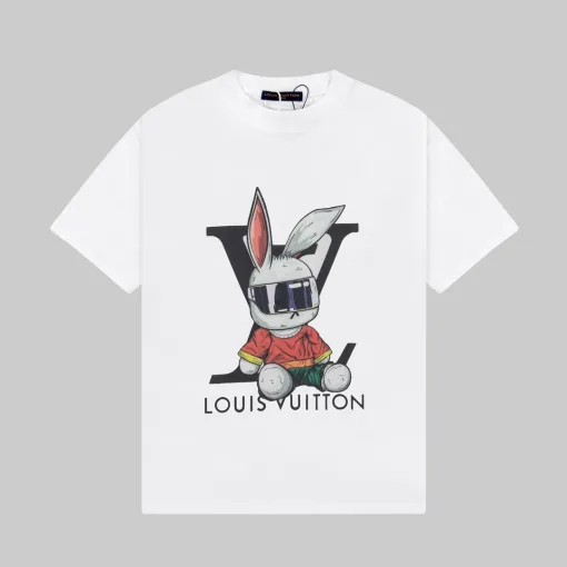 Bestseller Louis Vuitton Kurzarm Weiß Klassischer Stil