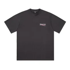 Luxus Balenciaga Kurzarm Schwarz Bestickt Luxus