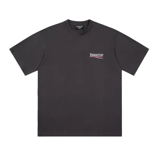 Luxus Balenciaga Kurzarm Schwarz Bestickt Luxus
