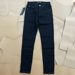 Luxus-Jeans aus der Ami-Kollektion aus schwarzem Leder