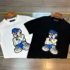 Luxus Louis Vuitton Kurzarm T-Shirts Weiß Baumwolle Logo Luxus
