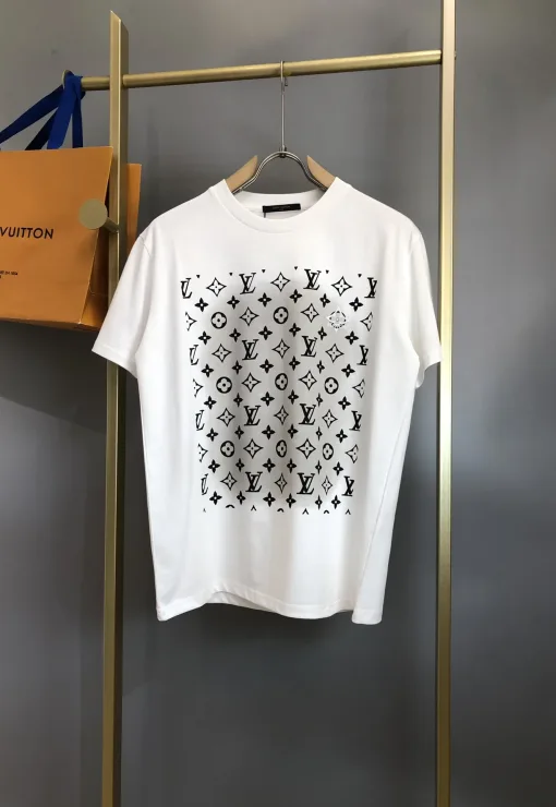 Luxus Louis Vuitton Kurzarm Baumwolle Classic Kollektion