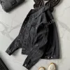 Meistverkaufte Balenciaga Mäntel Schwarz Denim Strass Luxus