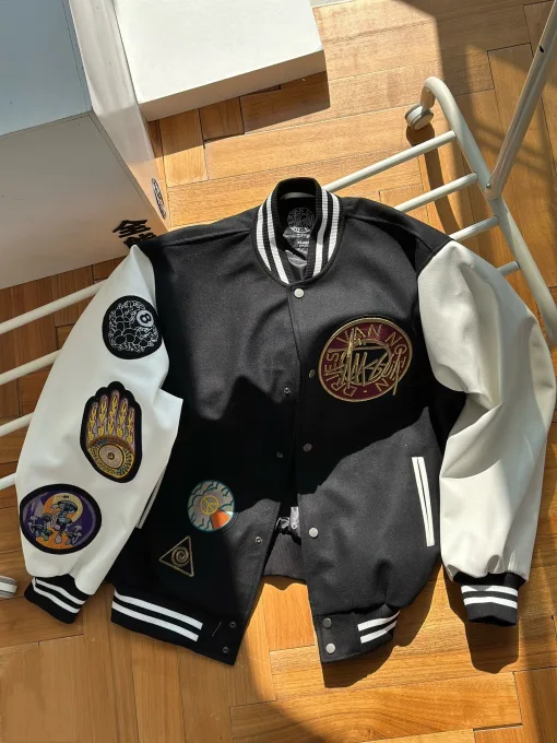 Bestseller Dries Van Noten Mäntel Leder Stickerei Stil