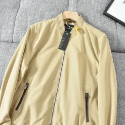 Premium Zegna Mäntel Beige Polyester Classic Collection