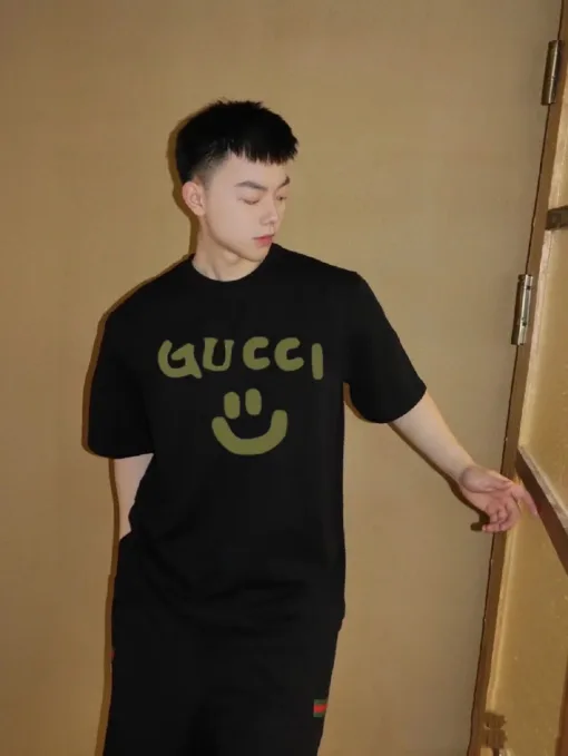 Bestseller Gucci Kurzarm Print Luxus