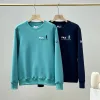 Premium Fila Sweatshirts Blau Baumwolle Stickerei Stil