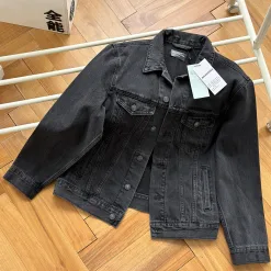 Hochwertige Balenciaga Coat Denim Logo Kollektion