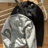 Luxus Nike Sweatshirts Schwarz Baumwolle Solid Kollektion