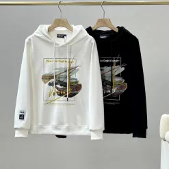 Bestseller Fila Sweatshirts Black Cotton Print Kollektion