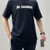 Luxus Jil Sander Kurzarm Baumwolle Oversized Style