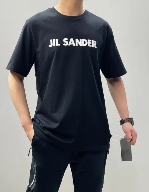 Luxus Jil Sander Kurzarm Baumwolle Oversized Style