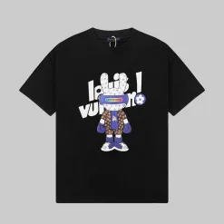 Premium Louis Vuitton Kurzarm Schwarz Classic Kollektion