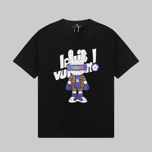 Premium Louis Vuitton Kurzarm Schwarz Classic Kollektion