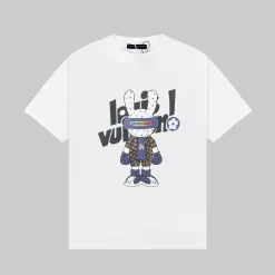 Luxus Louis Vuitton Kurzarm Weiß Klassischer Stil