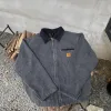 Luxus Carhartt Jacke Braun Canvas Washed Style