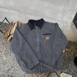 Luxus Carhartt Jacke Braun Canvas Washed Style