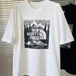 Luxus The North Face Kurzarm Weiß Casual Kollektion