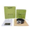 Premium Gucci Ledergürtel Schwarzes Rindsleder Classic Collection