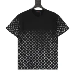 Luxus Louis Vuitton Kurzarm Baumwolle Klassischer Stil