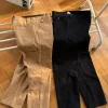 Premium Chrome Hearts Hose Silber Canvas Gestreift Luxus
