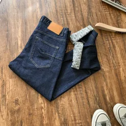 Hochwertige Dior Jeans im Denim-Print-Stil