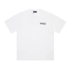 Meistverkaufte Balenciaga Kurzarm Schwarz bestickt Stil