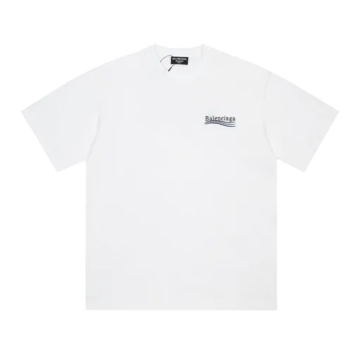 Meistverkaufte Balenciaga Kurzarm Schwarz bestickt Stil