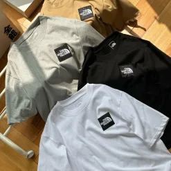 Bestseller The North Face Kurzarm Weiß Baumwolle Bestickt Luxus