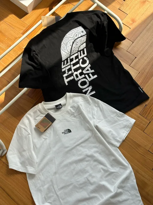 Premium The North Face Kurzarm Weiß Baumwolle Logo Luxus