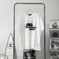Luxus Balenciaga Kurzarm Baumwolle Luxus