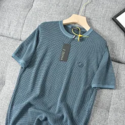 Luxus Zegna Kurzarm Schwarz Casual Kollektion