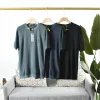 Luxus Zegna Kurzarm Schwarz Casual Kollektion