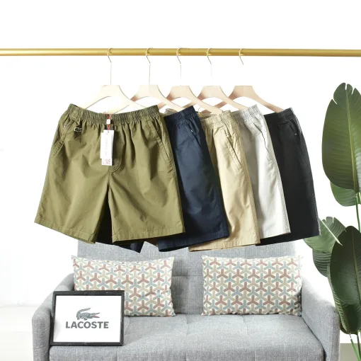 Hochwertige Lacoste Shorts Khaki Baumwolle Casual Style