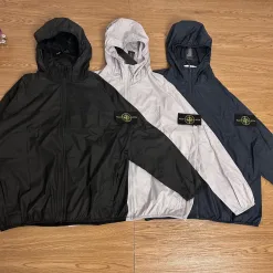Luxusjacken aus rosa Wolle von Stone Island, klassische Kollektion