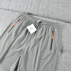 Hochwertige HermS Shorts Schwarz Nylon Casual Luxury