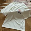 Hochwertige The North Face Kurzarm Beige Baumwolle Logo Luxus